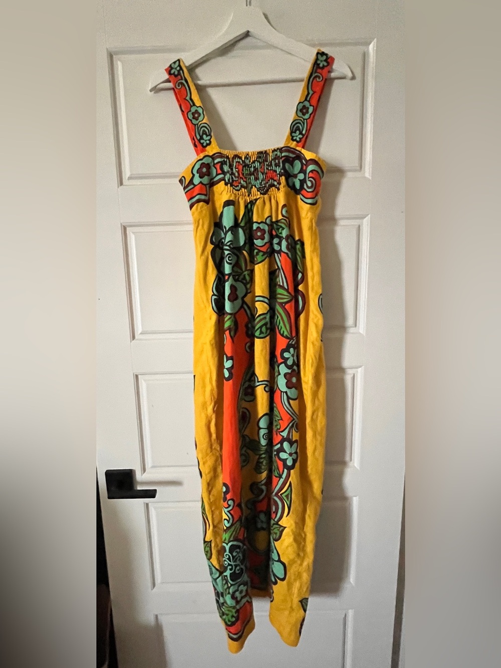 Alemais Yellow Floral Maxi Dress with Green and Orange Accents - Picture 2 of 5